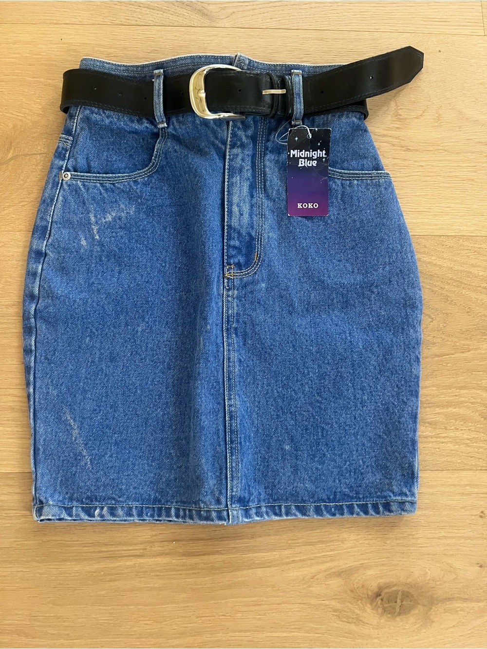 Midnight Blue Denim Skirt